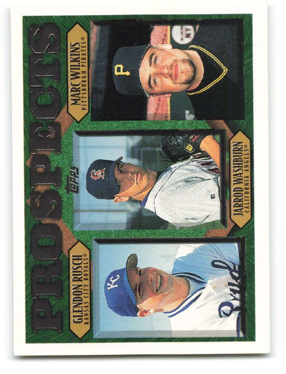 1997 Topps #207 Glendon Rusch/Jarrod Washburn/Marc Wilkins VG  Kansas City Royals/Anaheim Angels/Pittsburgh Pirates 