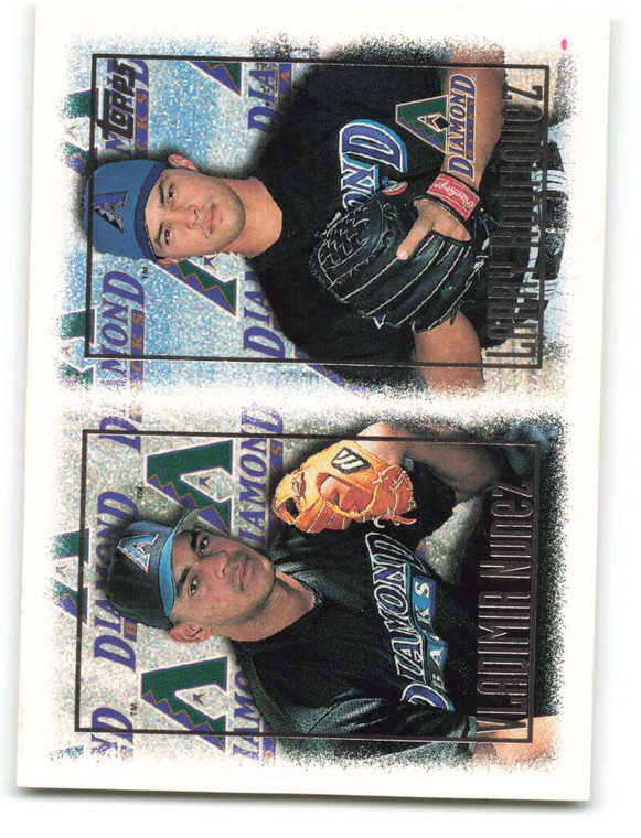 1997 Topps #250 Vladimir Nunez/Larry Rodriguez VG  RC Rookie Arizona Diamondbacks 