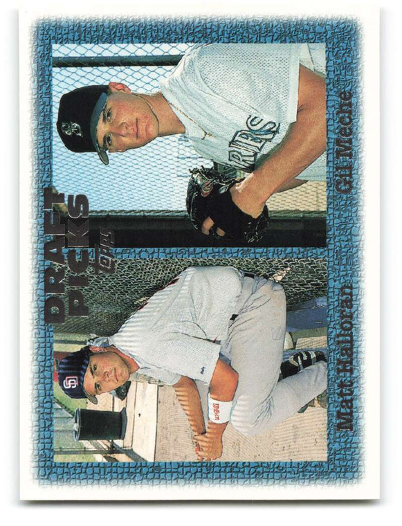 1997 Topps #271 Matt Halloran/Gil Meche VG  RC Rookie Seattle Mariners/San Diego Padres 