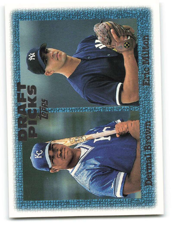 1997 Topps #272 Dee Brown/Eric Milton VG  RC Rookie Kansas City Royals/New York Yankees 