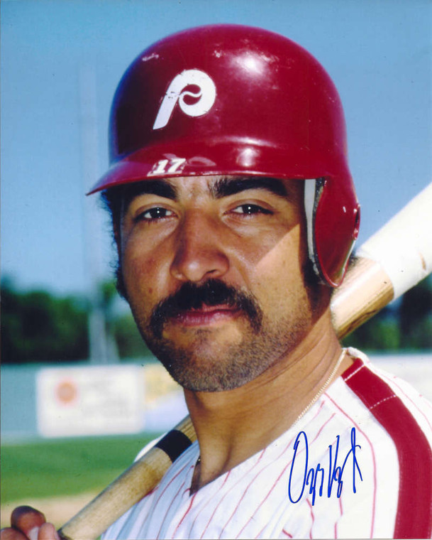 Ozzie Virgil Jr. Autographed Phillies 8 x 10 Photo 