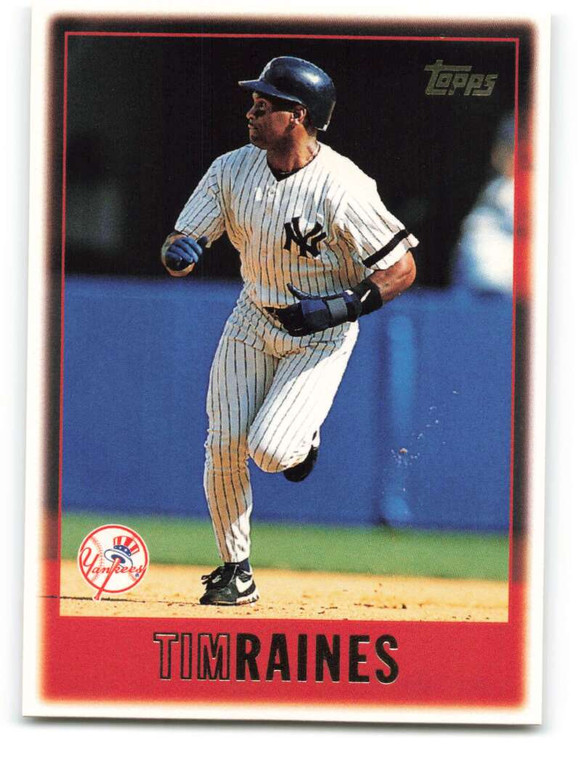 1997 Topps #334 Tim Raines VG  New York Yankees 