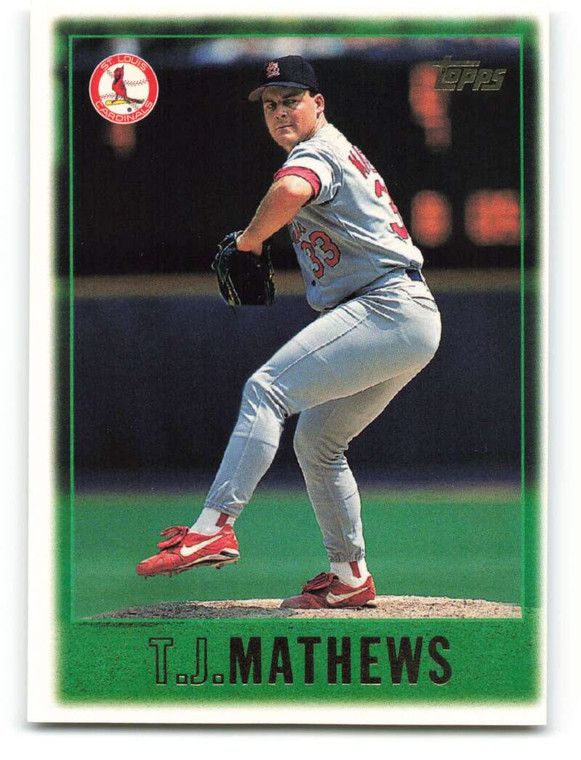 1997 Topps #343 T.J. Mathews VG  St. Louis Cardinals 