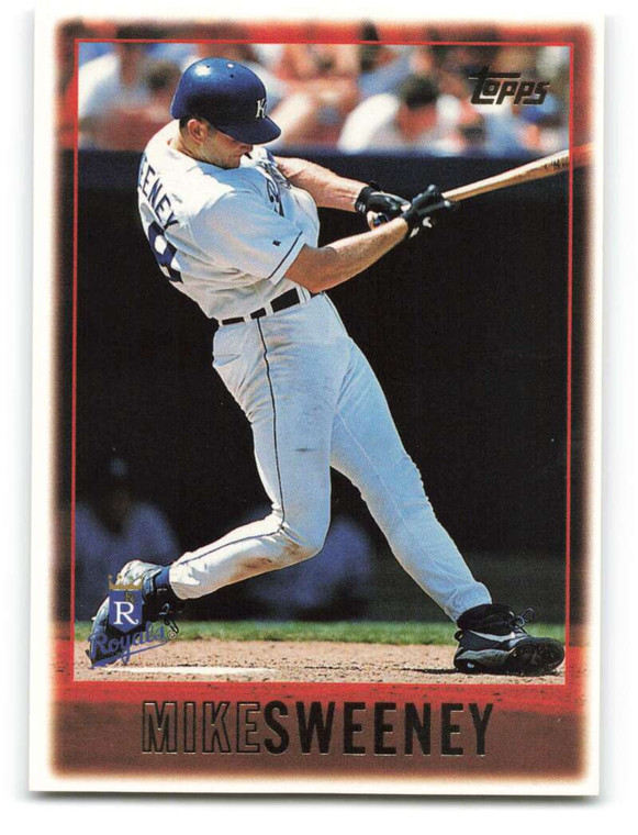 SOLD 60929 1997 Topps #447 Mike Sweeney VG  Kansas City Royals 