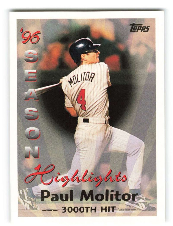 1997 Topps #463 Paul Molitor SH VG  Minnesota Twins 