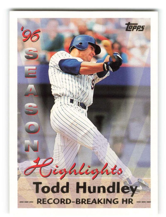 1997 Topps #466 Todd Hundley SH VG  New York Mets 