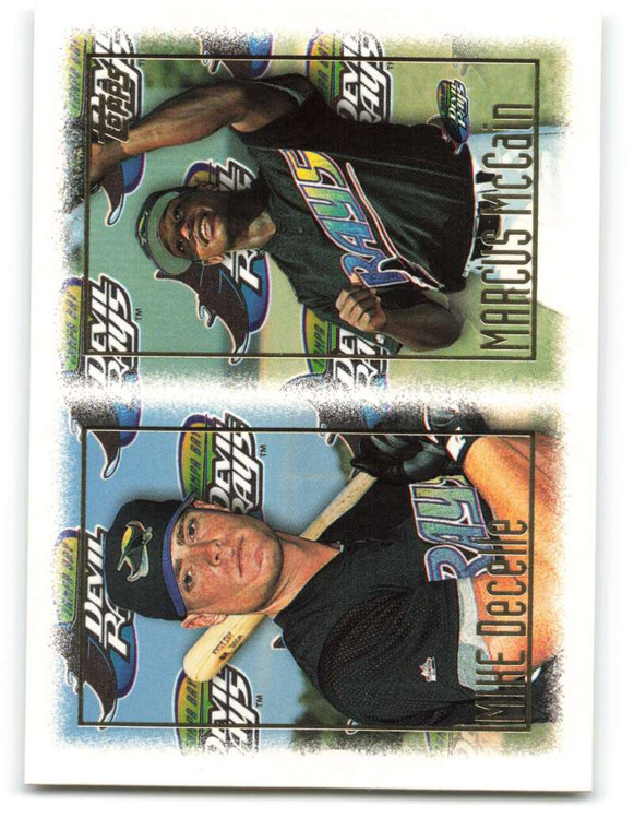 1997 Topps #472 Mike DeCelle/Marcus McCain VG  RC Rookie Tampa Bay Devil Rays 