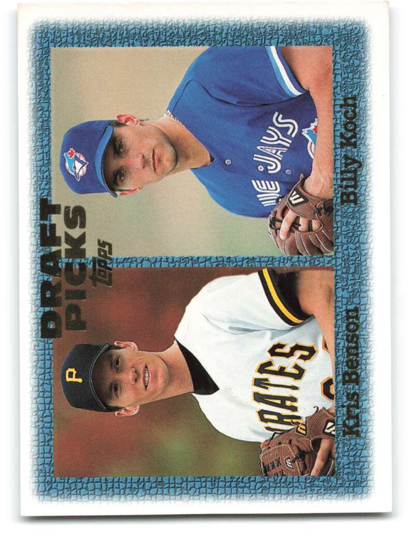 1997 Topps #481 Kris Benson/Billy Koch VG  RC Rookie Pittsburgh Pirates/Toronto Blue Jays 