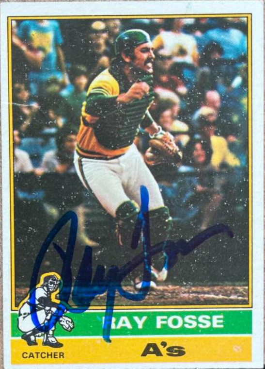 Ray Fosse Autographed 1976 Topps #554