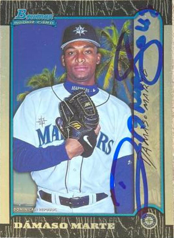 Damaso Marte Autographed 1999 Bowman International #181