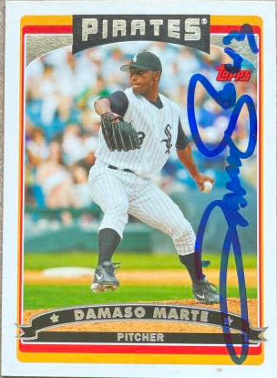 Damaso Marte Autographed 2006 Topps #62