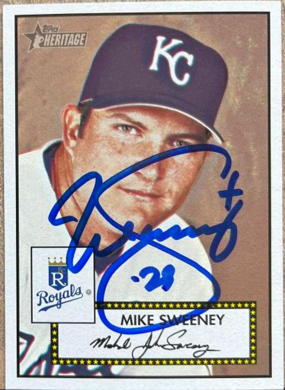 Mike Sweeney Autographed 2001 Topps Heritage #4