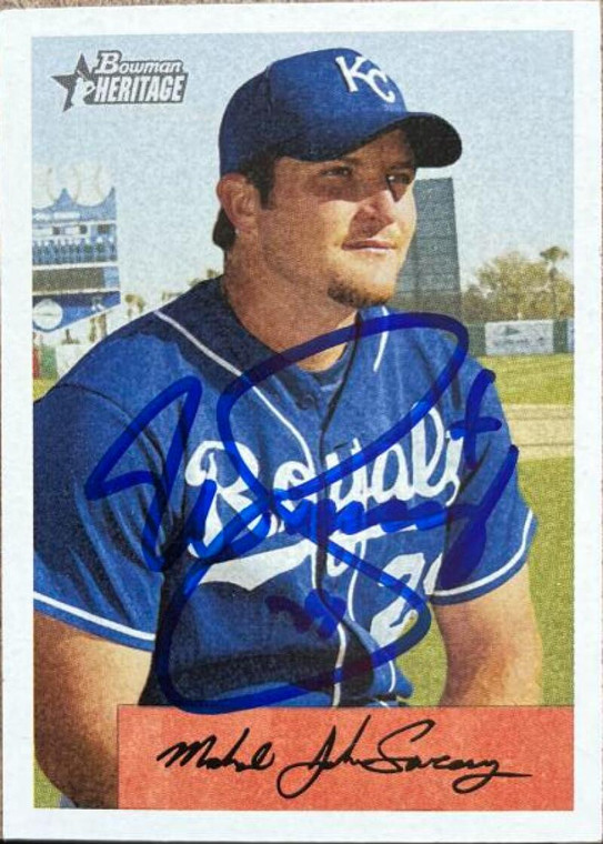 Mike Sweeney Autographed 2002 Bowman Heritage #262