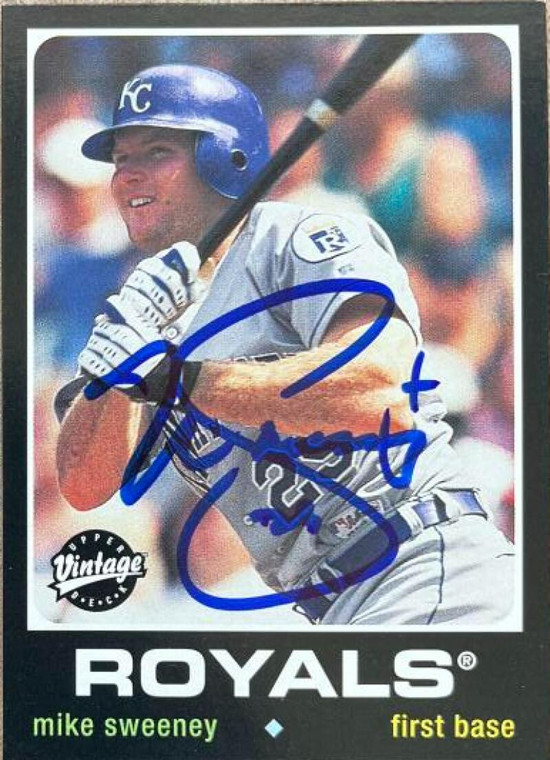 Mike Sweeney Autographed 2002 Upper Deck Vintage #80