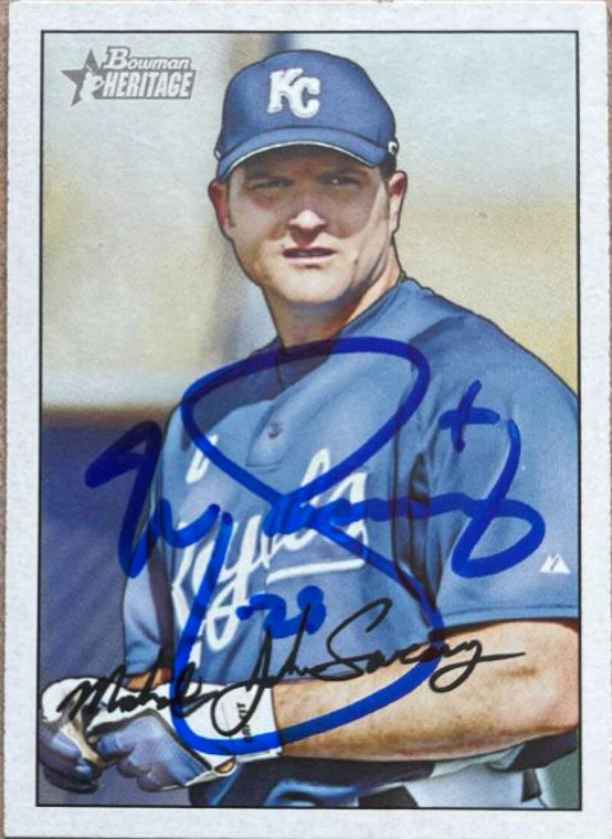 Mike Sweeney Autographed 2007 Bowman Heritage #32