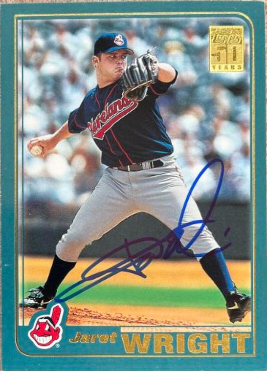 Jaret Wright Autographed 2001 Topps #684