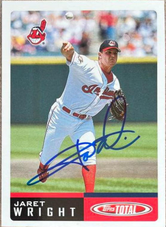 Jaret Wright Autographed 2002 Topps Total #633