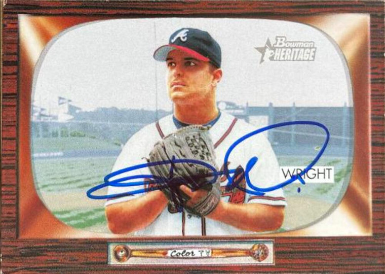 Jaret Wright Autographed 2004 Bowman Heritage #182