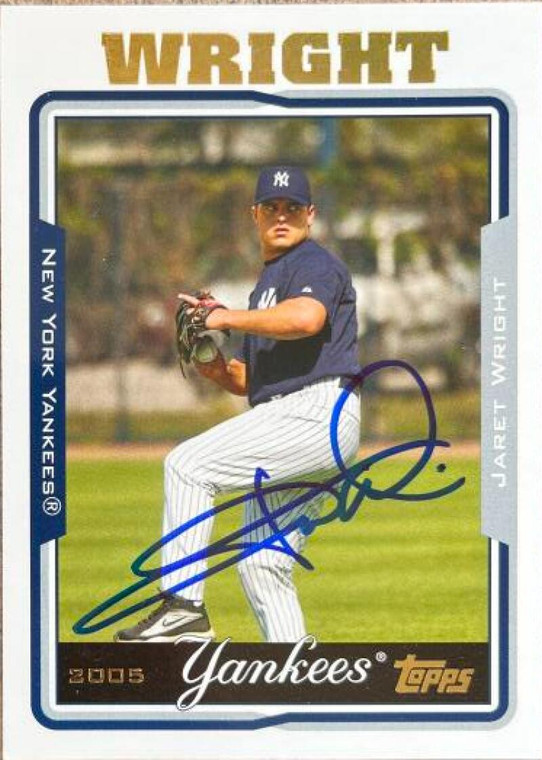 Jaret Wright Autographed 2005 Topps #602