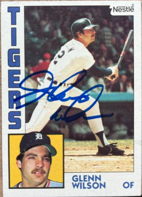 Glenn Wilson Autographed 1984 Topps Nestle #563