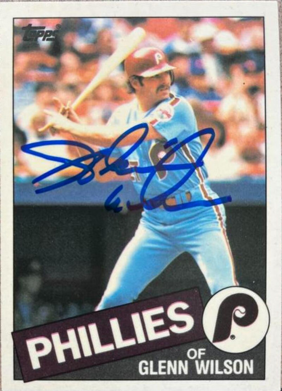 Glenn Wilson Autographed 1985 Topps Tiffany #454