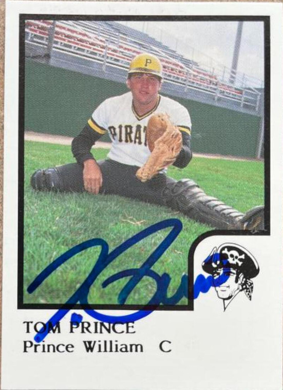 Tom Prince Autographed 1986 ProCards Prince William Pirates #20