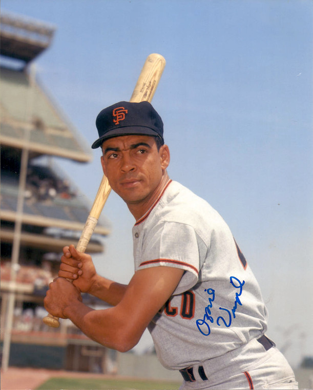 SOLD 677 Ozzie Virgil Sr. Autographed Giants 8 x 10 Photo 