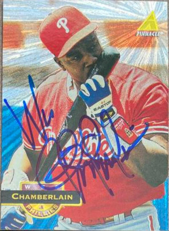 Wes Chamberlain Autographed 1994 Pinnacle Museum Collection #201