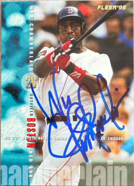 Wes Chamberlain Autographed 1995 Fleer #25