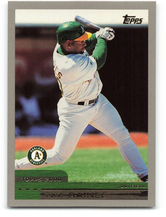 2000 Topps #71 Tim Raines VG Oakland Athletics 