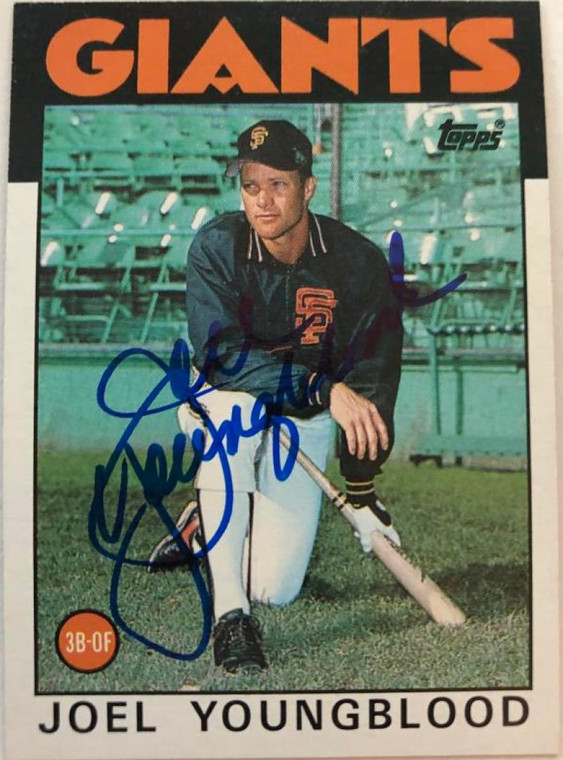 Joel Youngblood Autographed 1986 Topps #177