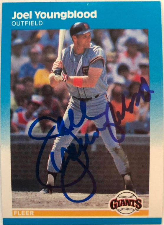 Joel Youngblood Autographed 1987 Fleer #288