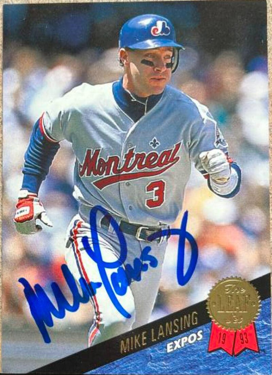 Mike Lansing Autographed 1993 Leaf #464