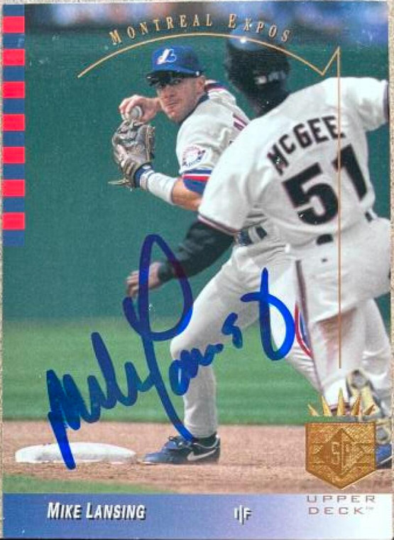 Mike Lansing Autographed 1993 SP #105