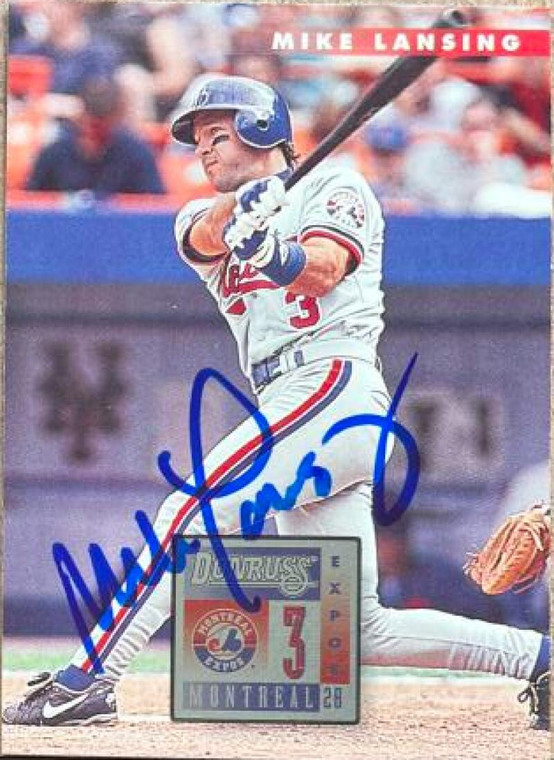 Mike Lansing Autographed 1996 Donruss #28