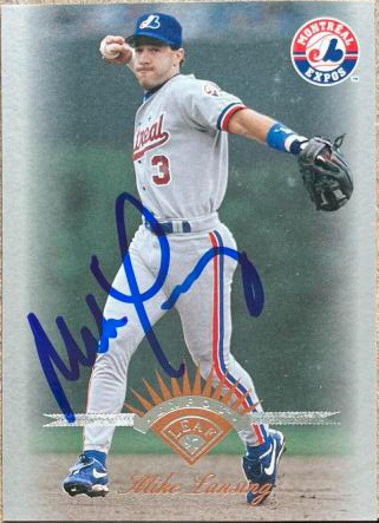 Mike Lansing Autographed 1997 Leaf #37