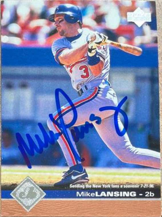 Mike Lansing Autographed 1997 Upper Deck #428