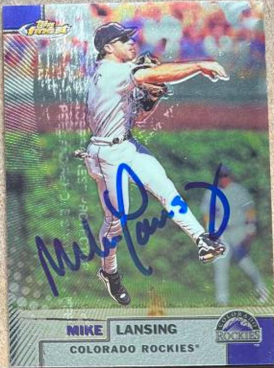 Mike Lansing Autographed 1999 Topps Finest #238