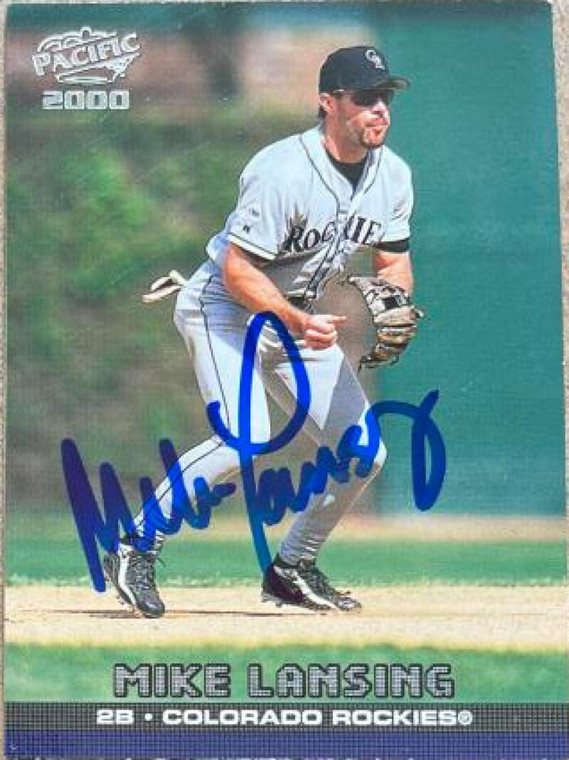 Mike Lansing Autographed 2000 Pacific #148