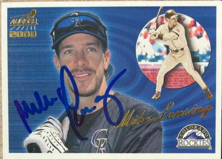 Mike Lansing Autographed 2000 Pacific Aurora #48