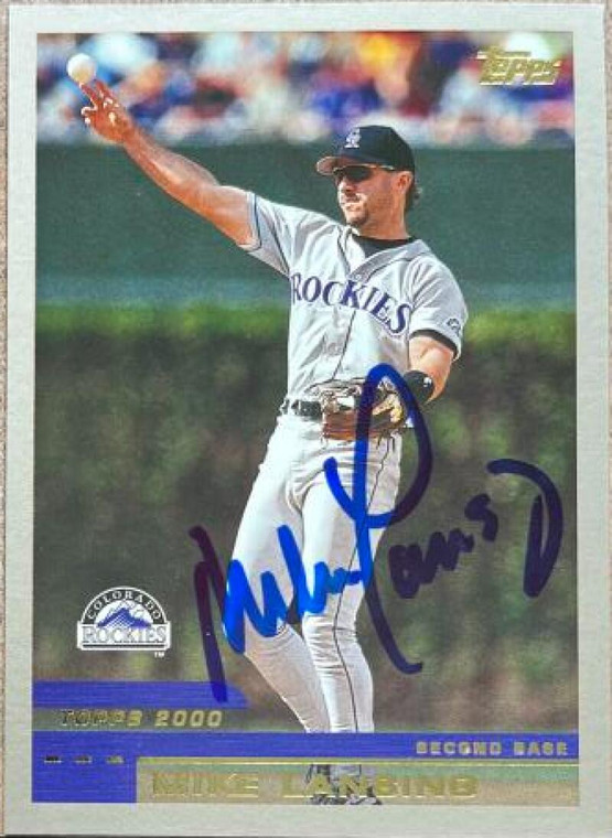 Mike Lansing Autographed 2000 Topps #41