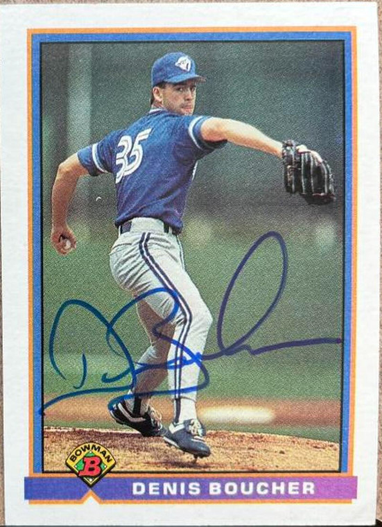 Denis Boucher Autographed 1991 Bowman #29