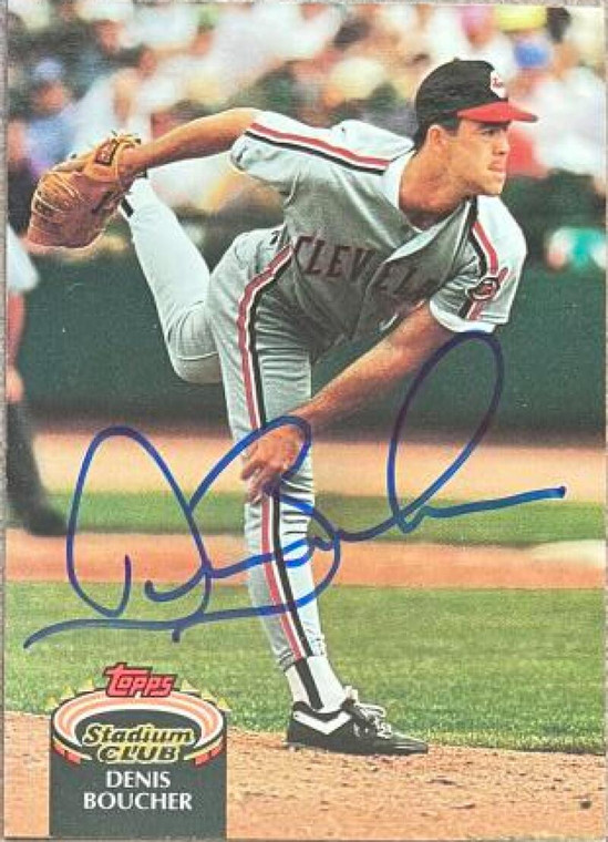 Denis Boucher Autographed 1992 Stadium Club #773