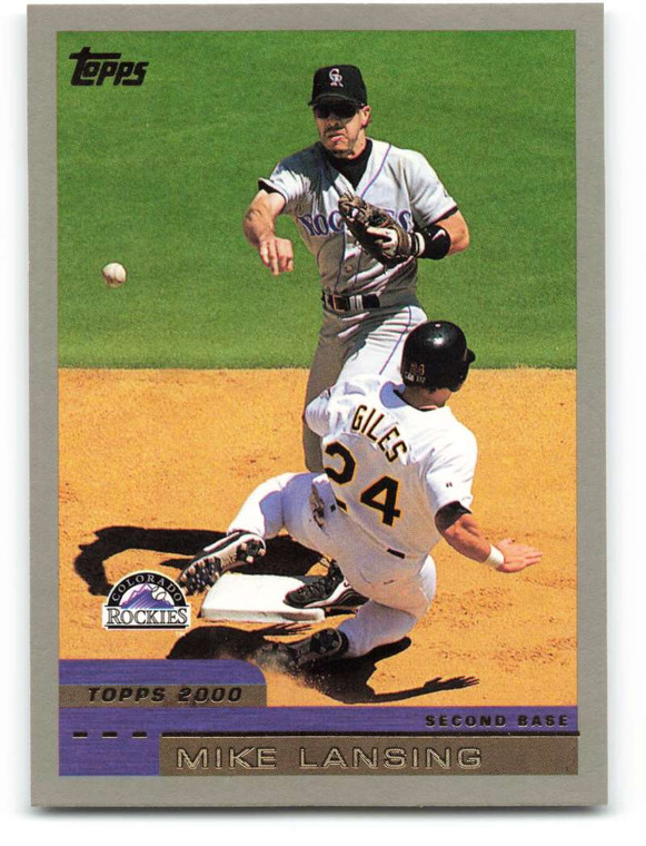 2000 Topps #306 Mike Lansing VG Colorado Rockies 