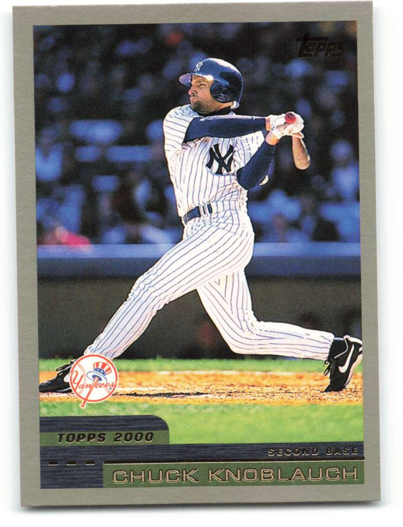 2000 Topps #345 Chuck Knoblauch VG New York Yankees 