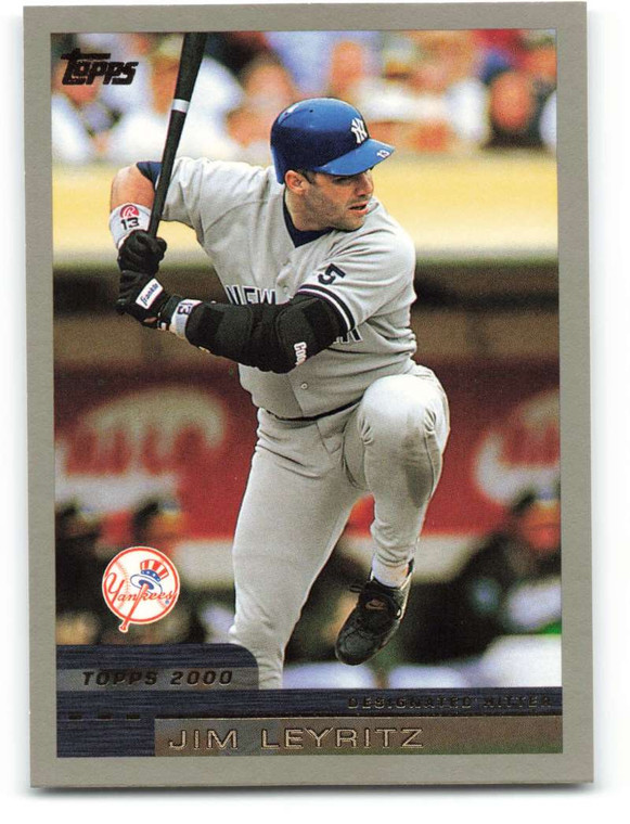 2000 Topps #384 Jim Leyritz VG New York Yankees 