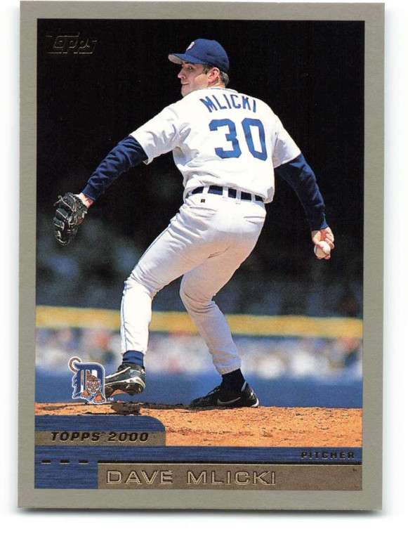 2000 Topps #409 Dave Mlicki VG Detroit Tigers 