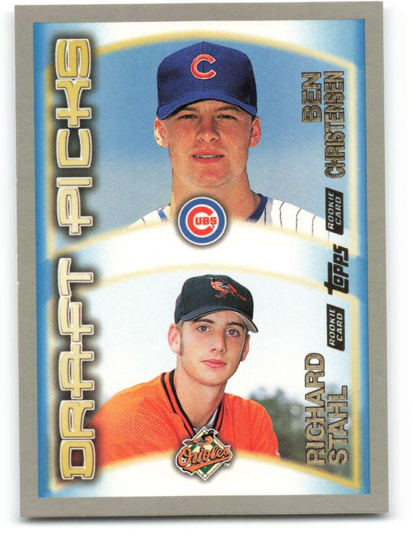 2000 Topps #450 Ben Christensen/Richard Stahl VG RC Rookie Chicago Cubs/Baltimore Orioles 