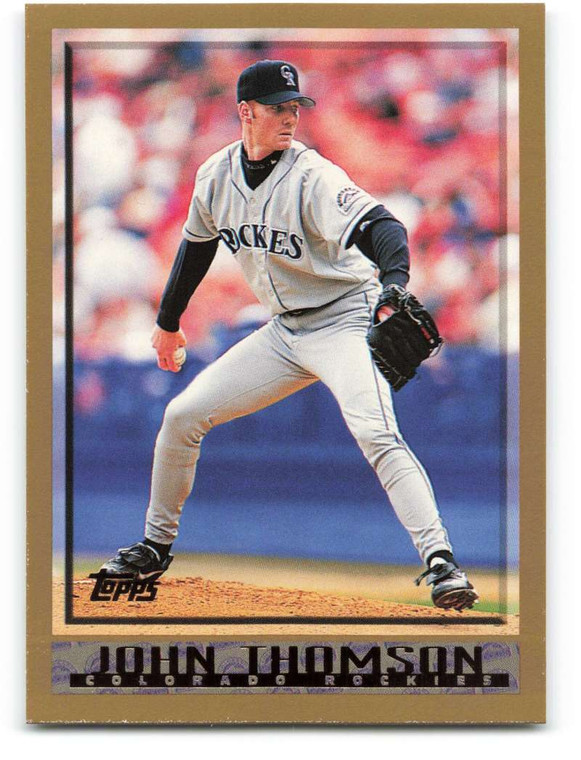 1998 Topps #26 John Thomson VG Colorado Rockies 