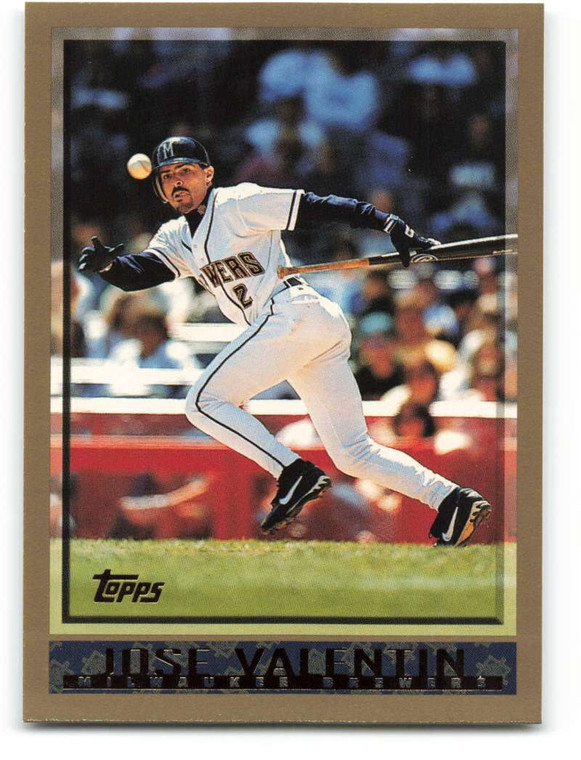 1998 Topps #158 Jose Valentin VG Milwaukee Brewers 